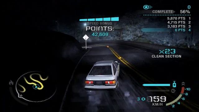 Need for Speed: Carbon - Toyota Corolla AE86 (Lookout Point) смотреть онлайн