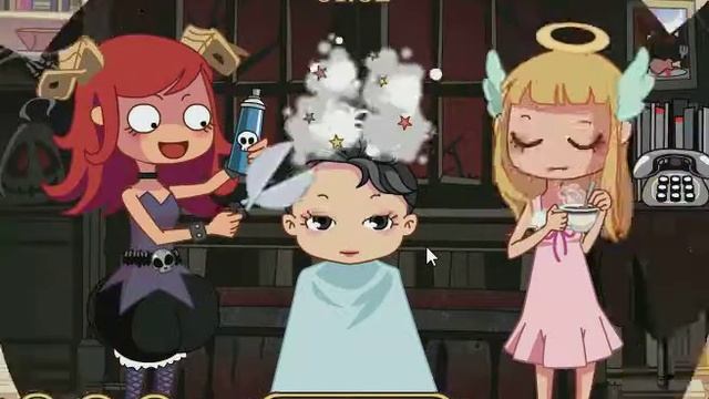 Игры для девочек- И снова парикмахерская Чертика) Devilish hairdresser #4 смотреть онлайн