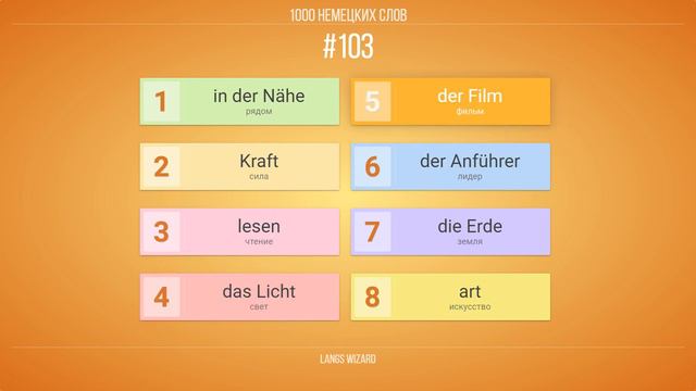 #103 | 1000 немецких слов. Для свободного общения на немецком! смотреть онлайн