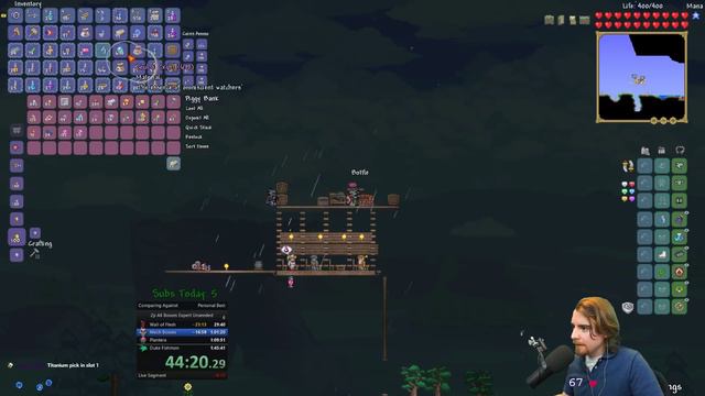Terraria Speedrun 2p Expert All Bosses Unseeded 1:30:08 w/ MaxOverPower смотреть онлайн
