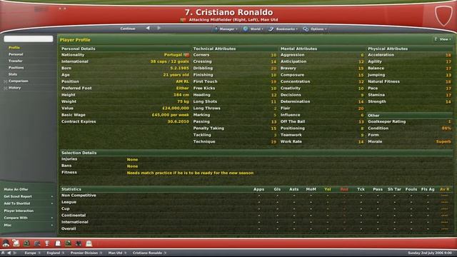 Football Manager 2007 - Golden XI смотреть онлайн
