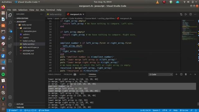 Recursion and Merge Sort смотреть онлайн
