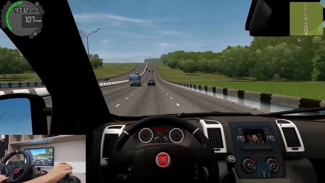 Fiat Ducato | City Car Driving | Logitech G29 With Wheel Cam смотреть онлайн