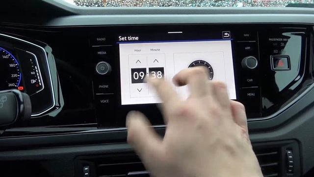 How to Manually Change Date and Time in Volkswagen Polo VI (2021 - ...) - Manage Time Settings смотреть онлайн