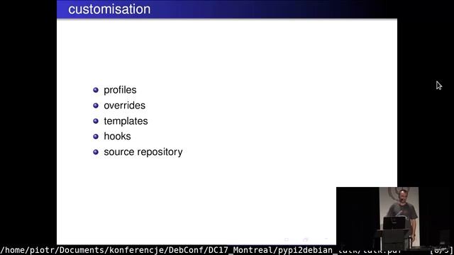 pypi2deb how to convert python library i vp8 DebConf17 смотреть онлайн