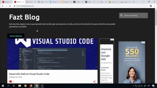 Como empezar un Blog (CMS, Blogger, Wordpress, Monetización) смотреть онлайн