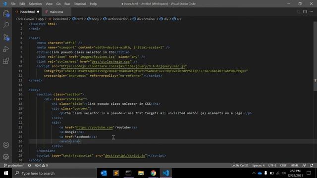 :link Pseudo Class Selector In CSS Explained ! смотреть онлайн