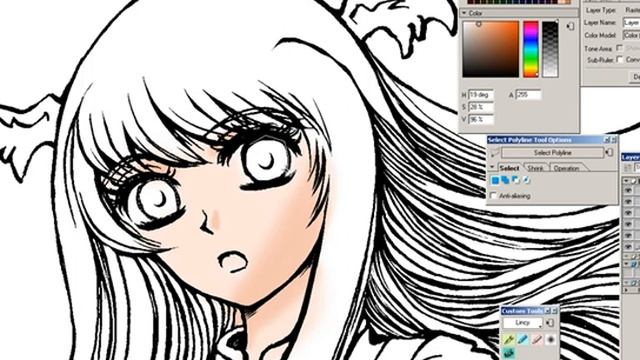 How to Coloring in Manga Studio 4 смотреть онлайн
