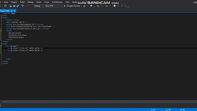 Visual Studio Angular Tutorial 4-ng-model and ng-class(Angular For Beginners) смотреть онлайн