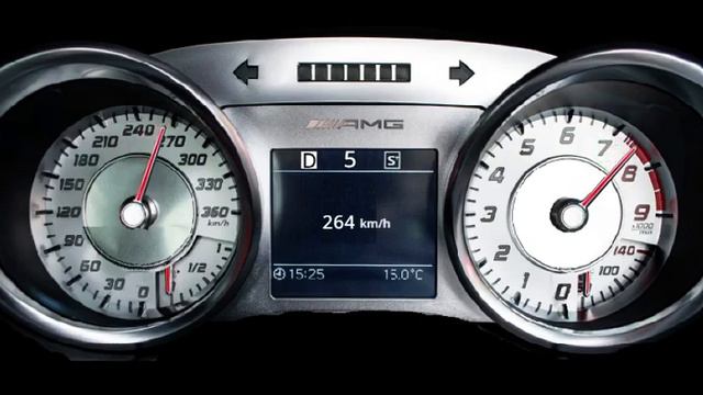 Mercedes Benz SLS AMG 0-320km смотреть онлайн