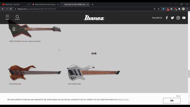Ibanez 2022 Lineup