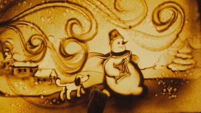 Песочная сказка "Снеговик-почтовик" от Латвийского театра песочной анимации смотреть онлайн