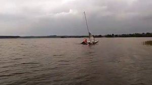 Самодельный парусный Катамаран 02