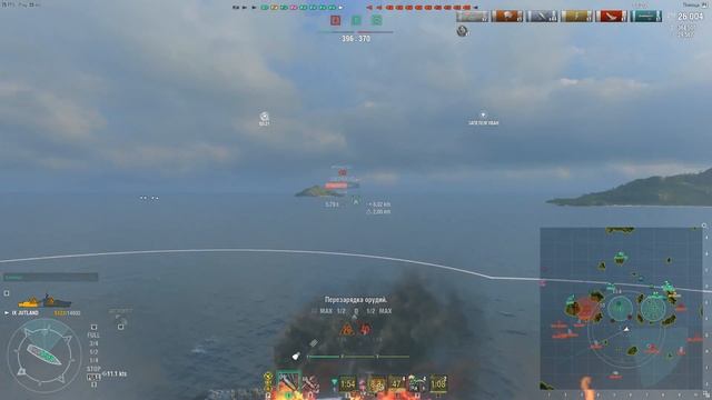 [World of Warships]. Осваиваем Jutland. смотреть онлайн