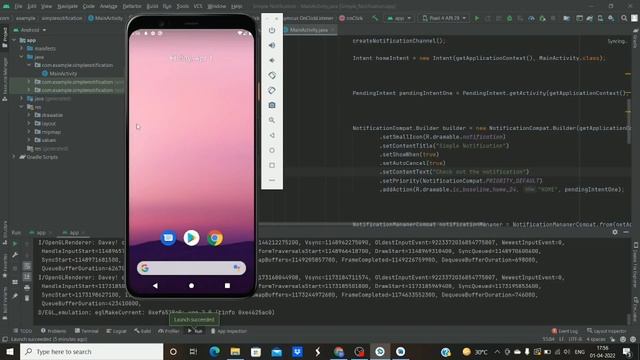 Simple Notification in Android Studio with Source code | Java смотреть онлайн