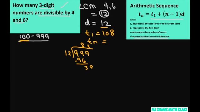 How many 3-digit numbers are divisible by 4 and 6. Arithmetic Sequence смотреть онлайн