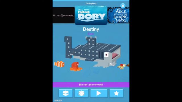 Disney Crossy Road Otter, Hank, Squirt, Destiny, Gerald (Finding Dory) смотреть онлайн