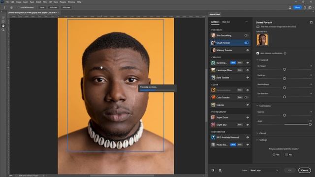 How to use Smart Portrait in Photoshop смотреть онлайн