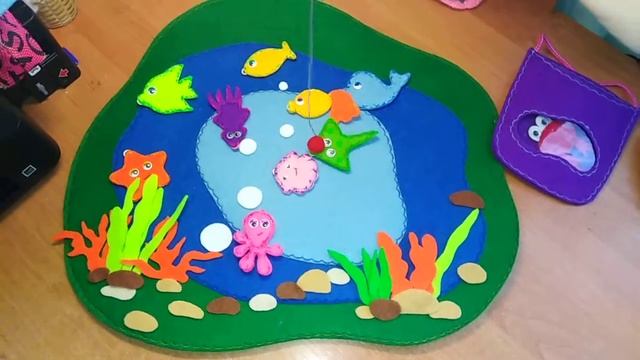 Развивающая магнитная рыбалка из фетра !!!! смотреть онлайн