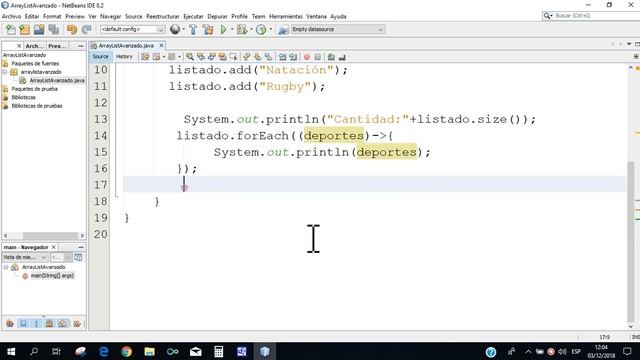Eliminar y Buscar dentro de un ArrayList Ejemplo en JAVA Netbeans смотреть онлайн