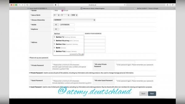 Как зарегистрировать нового партнёра на сайте Атоми Англия www.atomy.uk #атоми, #атомигермания