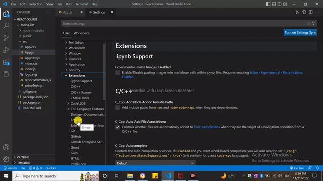 Use Emmet: Writing closing tags for every JSX element смотреть онлайн