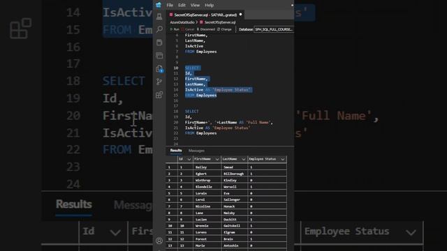 SECRET OF SQL SERVER | COLUMN ALIAS| MS SQL SERVER ?? смотреть онлайн