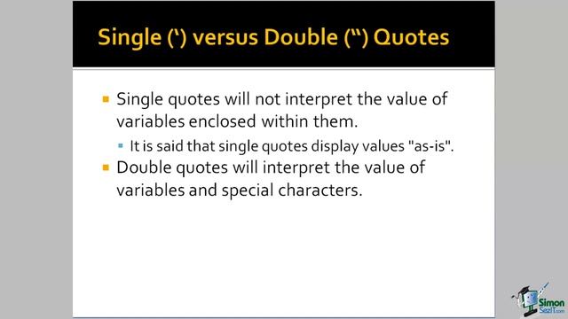 006 Echo vs Print Single vs Double Quotes | #PHP #Programming Training #Course смотреть онлайн