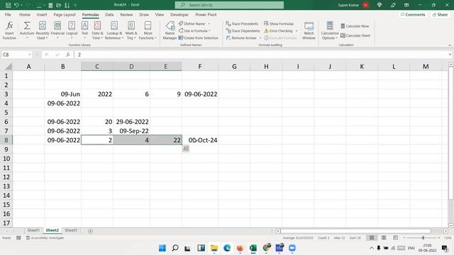 Date Calculation in Excel 2021 смотреть онлайн