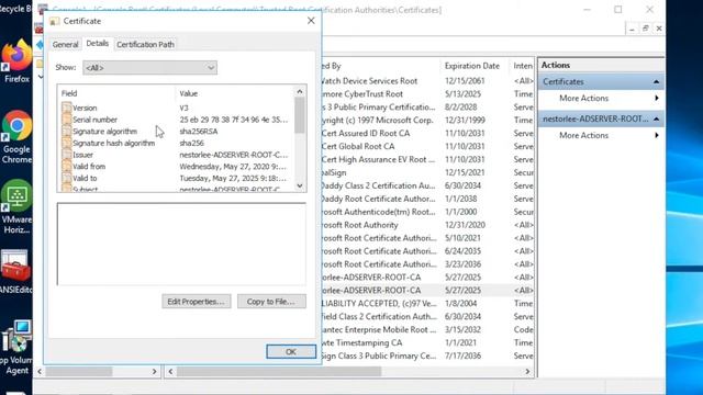 6: Exporting Root CA Certificate (Windows 10) смотреть онлайн