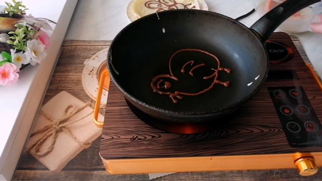 ДЕЛАЮ БЛИНЫ с рисунком. Дети будут в восторге. смотреть онлайн