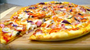 Пицца, готовлю каждый день и просят еще и еще, сочная и очень вкусная!