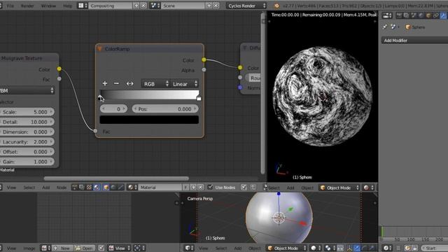 Blender: How To Make Noise/flow Pattern From Musgrave Texture
