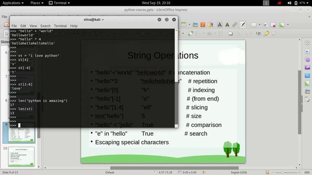 Playing with strings in python смотреть онлайн