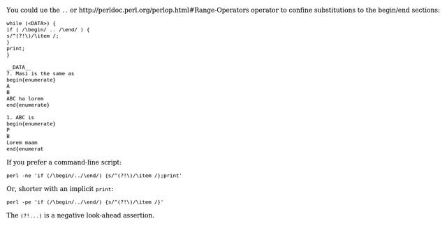 Unix & Linux: Apply item replacement inside enumerate in Perl regex? (3 Solutions!!) смотреть онлайн