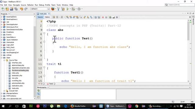 OOPS concepts in PHP (Traits : PHP 5.4 Features)| Part-12 смотреть онлайн