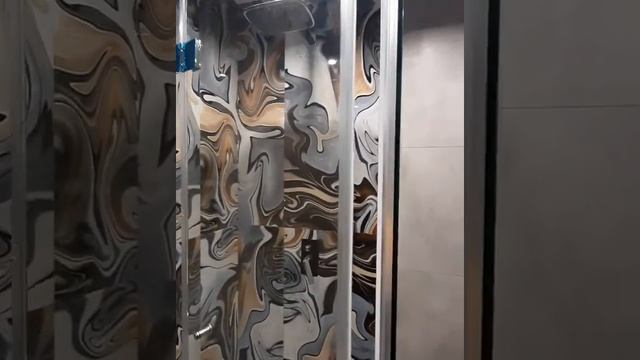 Душевая "гармошка"! #стеклянноеограждение #душеваякабина смотреть онлайн