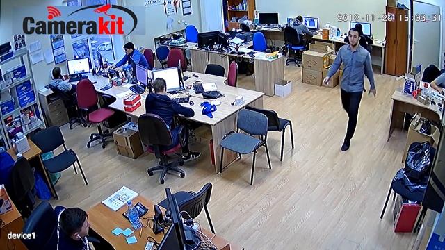 Пример записи с уличной WiFi камеры 2Мп 1080P микрофон, динамик и LED подсветка Ps-Link XME20