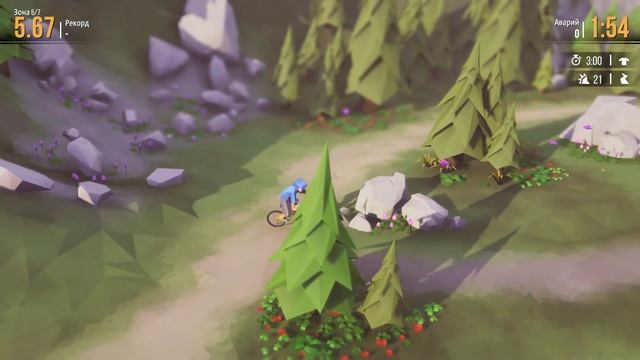 Lonely Mountains: Downhill - ВОТ ЭТО ЭКСТРИМ! [Обзор / Первый взгляд на русском] смотреть онлайн