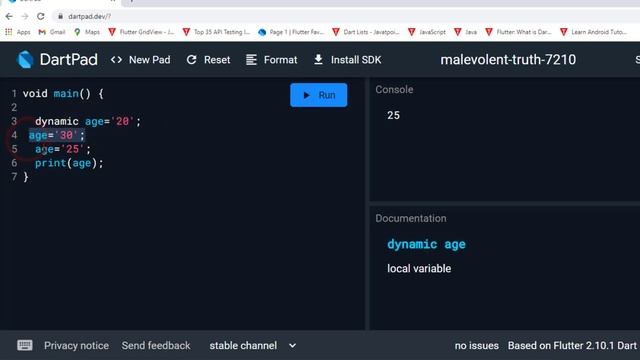 Dart Tutorial Part 10,dart dynamic, dart const, final смотреть онлайн