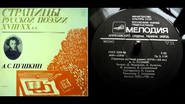 А.С. Пушкин - Узник (читает А. Кутепов) // Страницы русской поэзии XVIII-XX веков смотреть онлайн