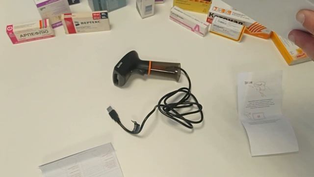 Сканер проводной Mertech для Аптека-Урал смотреть онлайн
