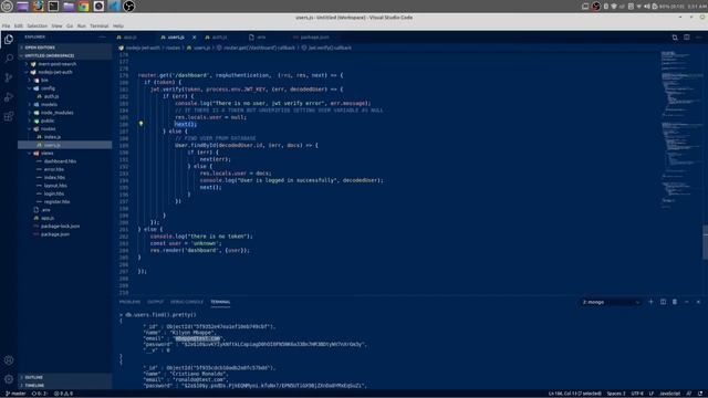 NodeJS JWT User Authentication | 10: Finishing Touch - Logout User, Delete JWT Token From Cookie смотреть онлайн