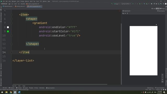 Custom Progress Bar in Android Studio - Mastering Android Course #35 смотреть онлайн