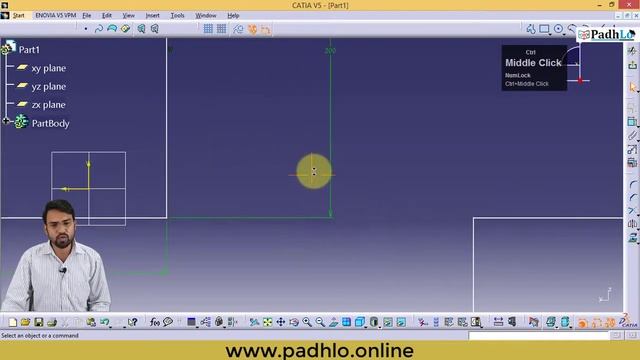 Class 6 Corner l Chamfer l Trim l Sketch Tools l Parametric Feature l Reference Objects #catia смотреть онлайн