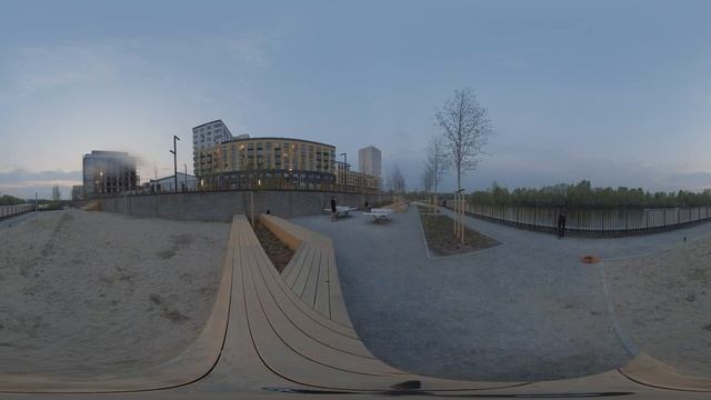 Онлайн-экскурсия 360 градусов: Набережная у Бугринского моста [Top NSK-360] смотреть онлайн