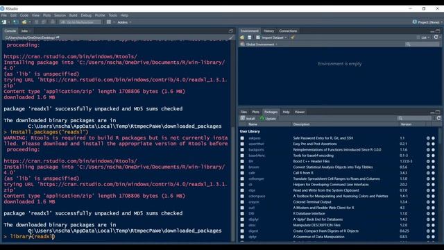 R tutorial for beginners part 4 | How to download/install packages in R | What does "masks" mean? смотреть онлайн