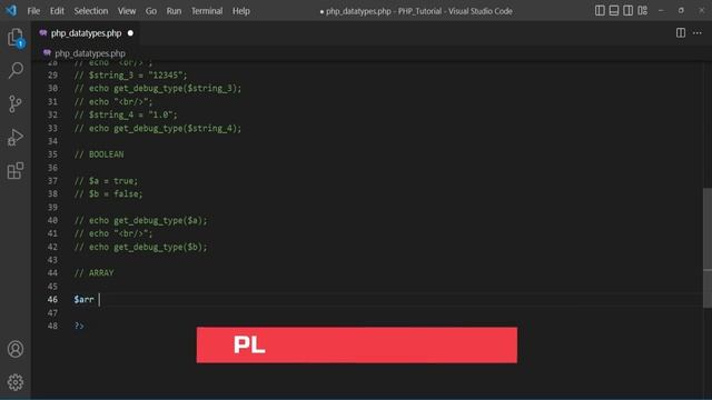PHP Data Types part 2 - Tutorial смотреть онлайн