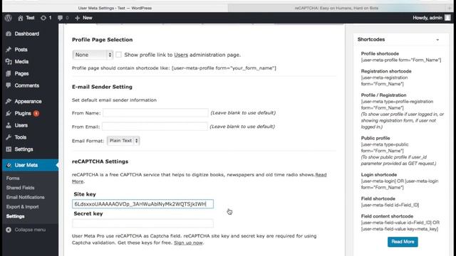 How to Add Google reCAPTCHA to WordPress forms | User Meta Pro смотреть онлайн