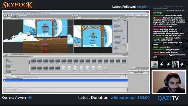 Making Skyhook - Beginning of Twitch Plays Skyhook - 1/22/16 смотреть онлайн
